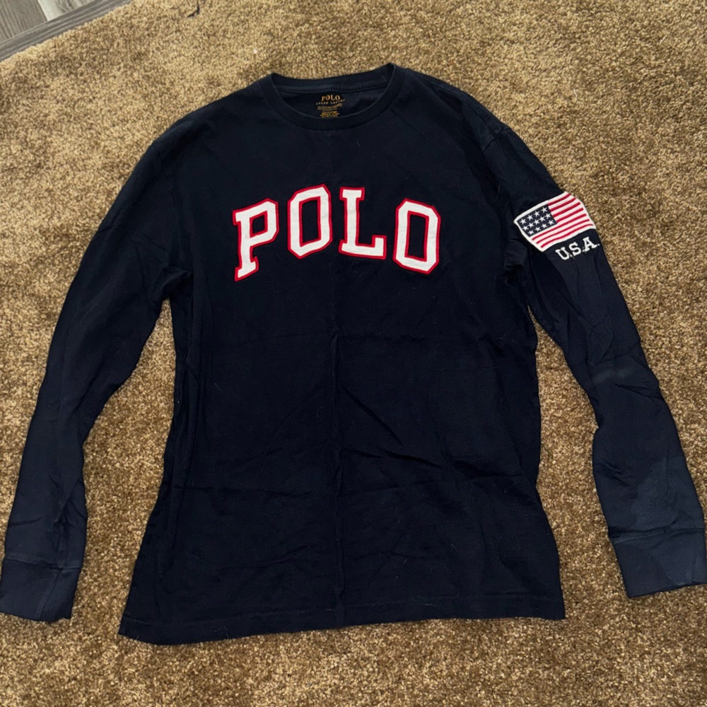 Polo Ralph Lauren Navy Long Sleeve Shirt